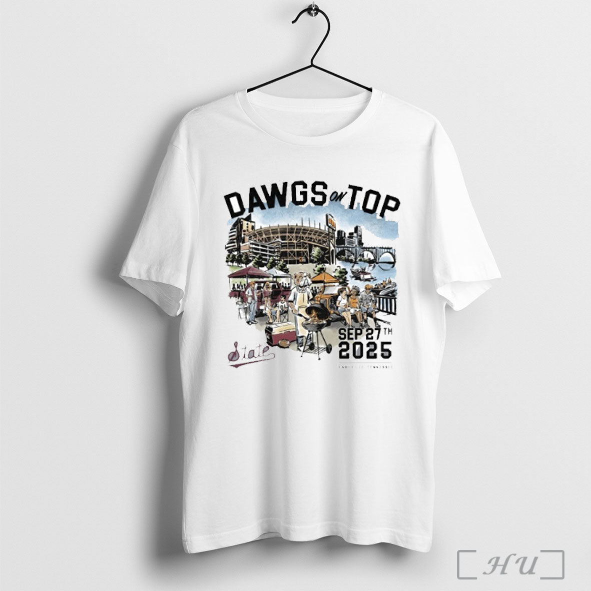 Officials Dawgs On Top Tennessee Vs Mississippi State - Adult & Kids T-Shirts, Sweatshirts & Hoodies apparel design preview 1