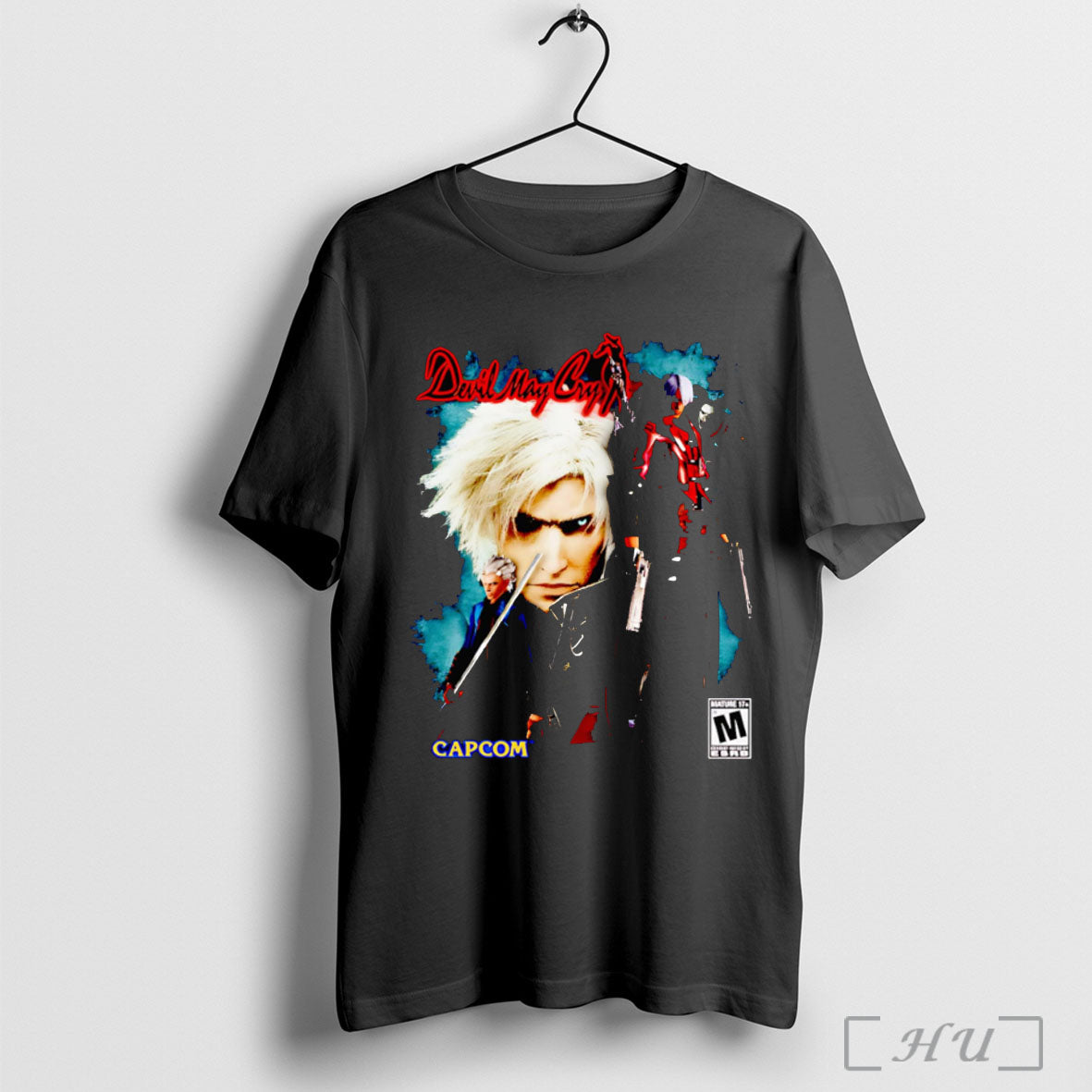 Officials Devil May Cry Vintage Poster - Adult & Kids T-Shirts, Sweatshirts & Hoodies apparel design preview 1