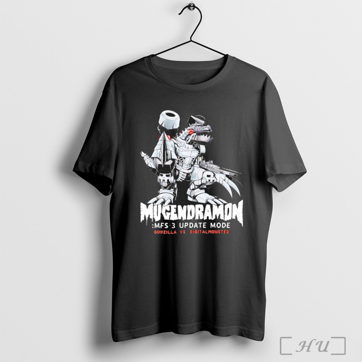 Officials Digimon Vs Godzilla Mugendramon - Adult & Kids T-Shirts, Sweatshirts & Hoodies apparel design preview 1