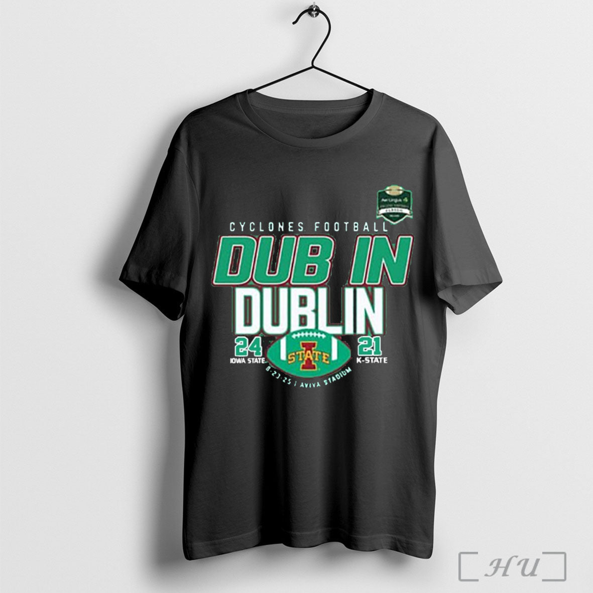 Officials Dub In Dublin 2025 Iowa State Defeat K 24 - Adult & Kids T-Shirts, Sweatshirts & Hoodies apparel design preview 1