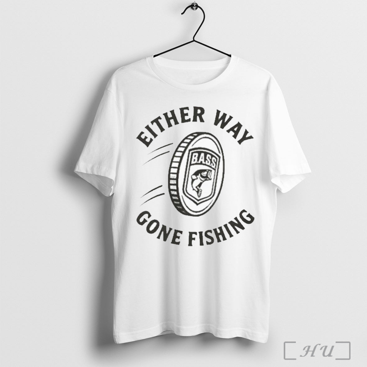 Officials Either Way Gone Fishing Bass Master Flip - Adult & Kids T-Shirts, Sweatshirts & Hoodies apparel design preview 1