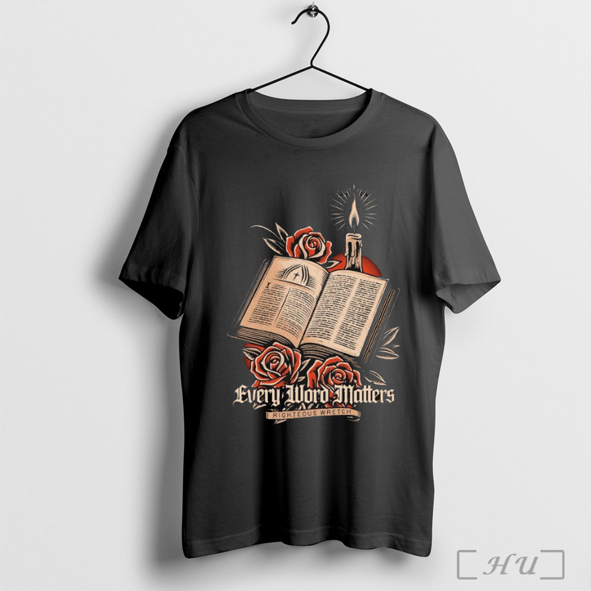 Officials Every Word Matters Righteous Wretch Book - Adult & Kids T-Shirts, Sweatshirts & Hoodies apparel design preview 1