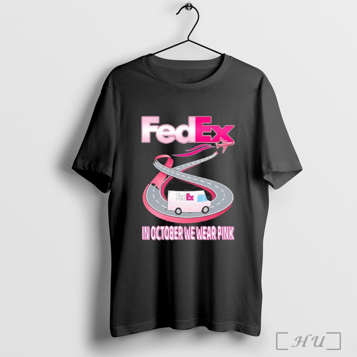 Officials Fedex In October We Wear Pink - Adult & Kids T-Shirts, Sweatshirts & Hoodies apparel design preview 1