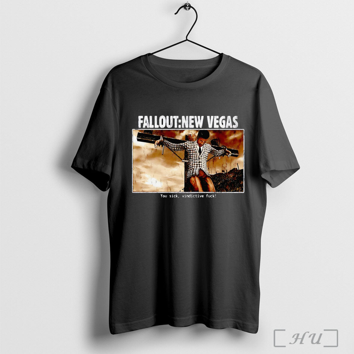 Officials Fallout New Vegas Sick And Vindictive - Adult & Kids T-Shirts, Sweatshirts & Hoodies apparel design preview 1