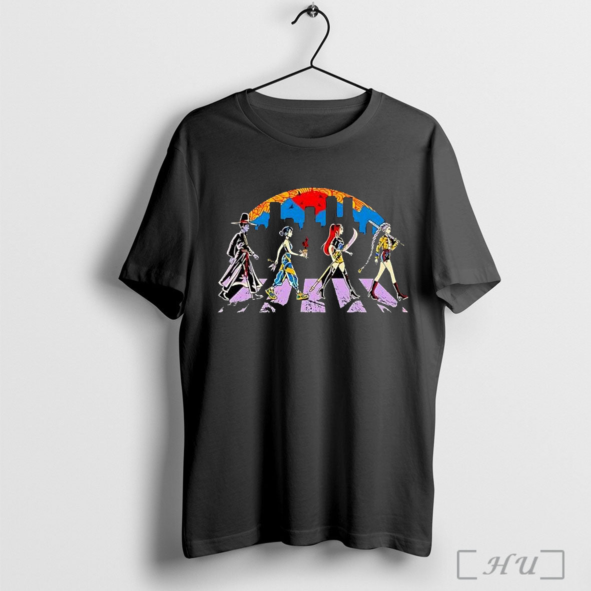 Officials Fantasy Characters Abbey Road Skyline - Adult & Kids T-Shirts, Sweatshirts & Hoodies apparel design preview 1