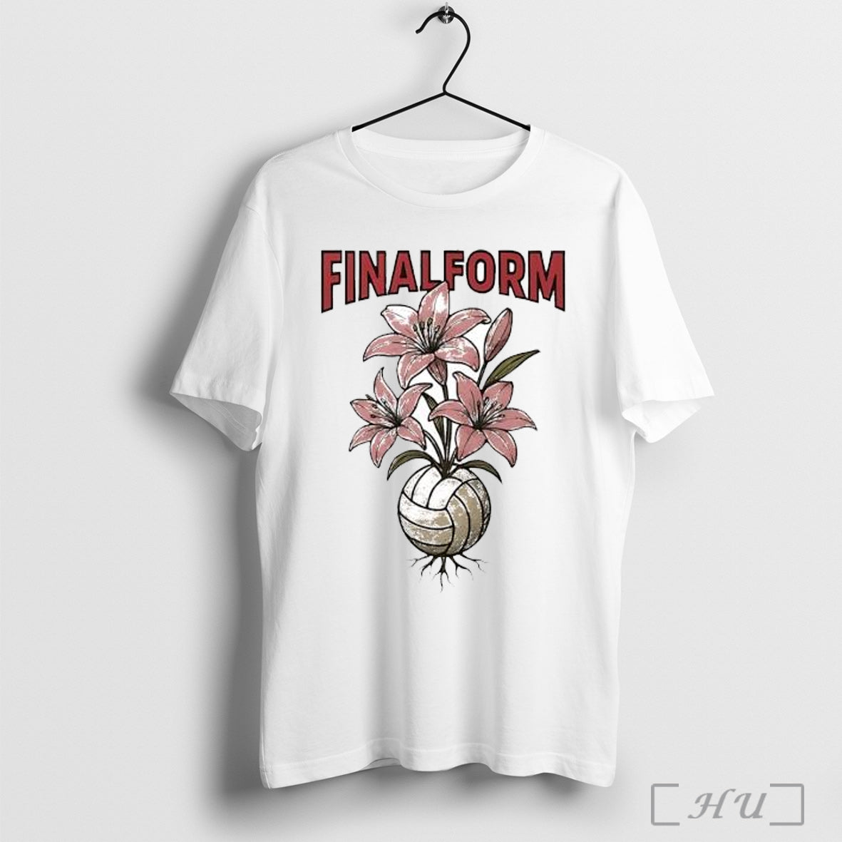 Officials Final Form Volleyball Rooted Flower Graphic - Adult & Kids T-Shirts, Sweatshirts & Hoodies apparel design preview 1