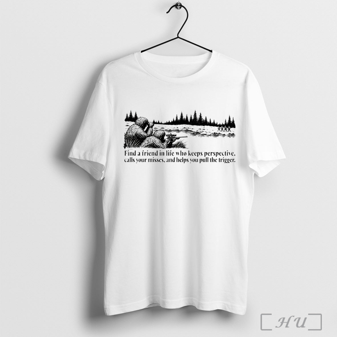 Officials Find A Friend In Life Who Keeps Perspective - Adult & Kids T-Shirts, Sweatshirts & Hoodies apparel design preview 1