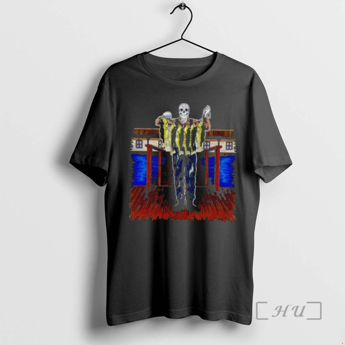 Officials Fishing 3 Skull Skeleton - Adult & Kids T-Shirts, Sweatshirts & Hoodies apparel design preview 1