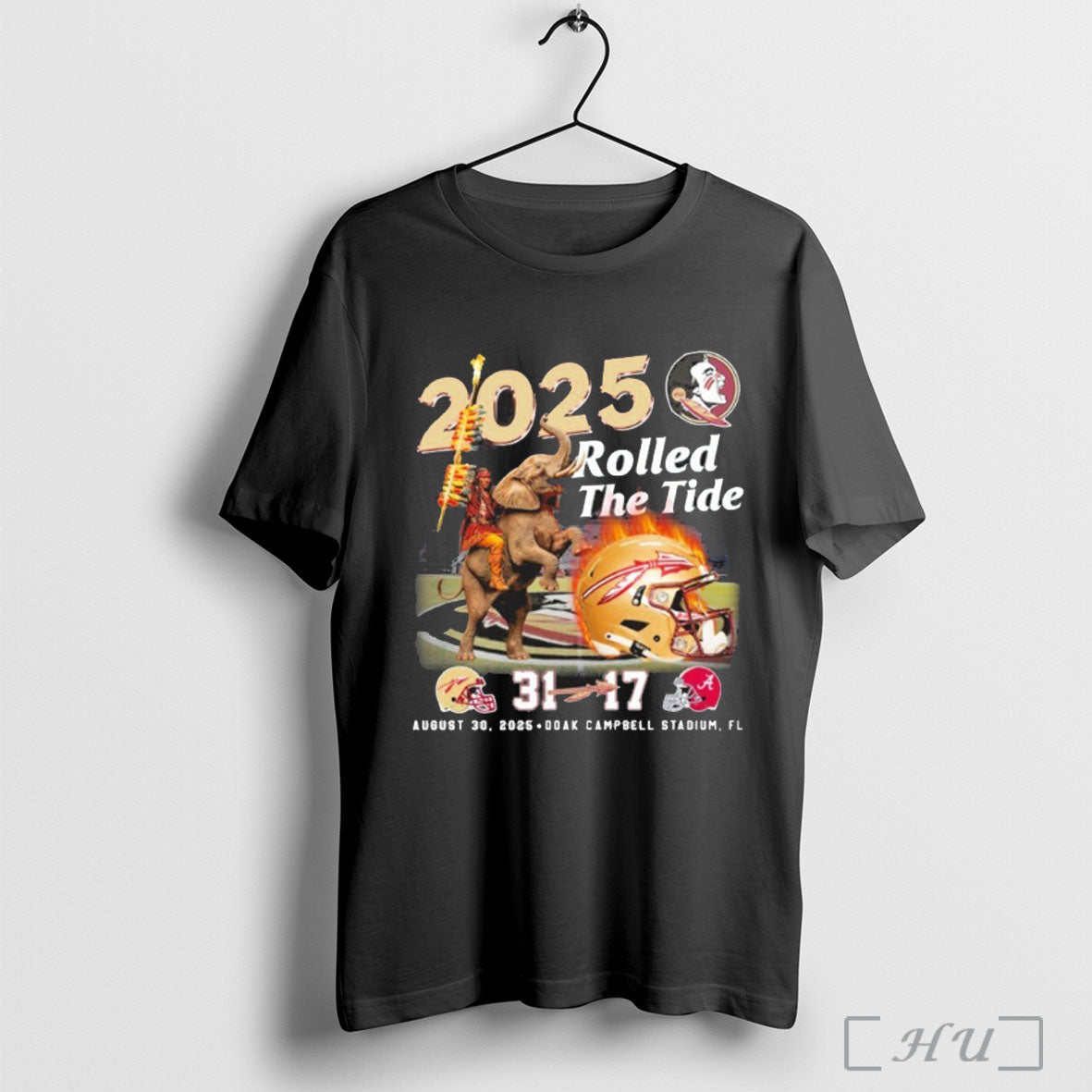 Officials Florida State Seminoles Rolled The Tide - Adult & Kids T-Shirts, Sweatshirts & Hoodies apparel design preview 1