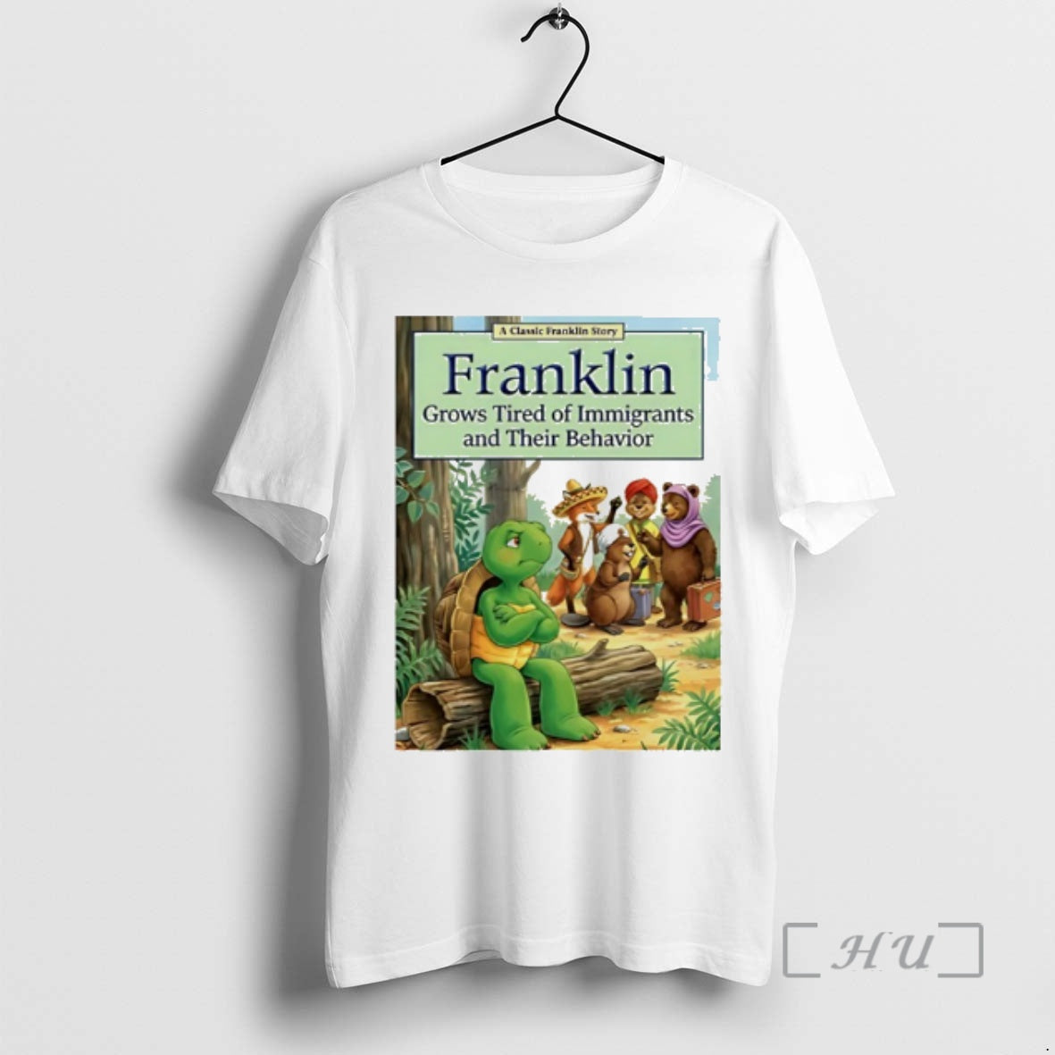 Officials Franklin Grows Tired Of Immigrants And - Adult & Kids T-Shirts, Sweatshirts & Hoodies apparel design preview 1