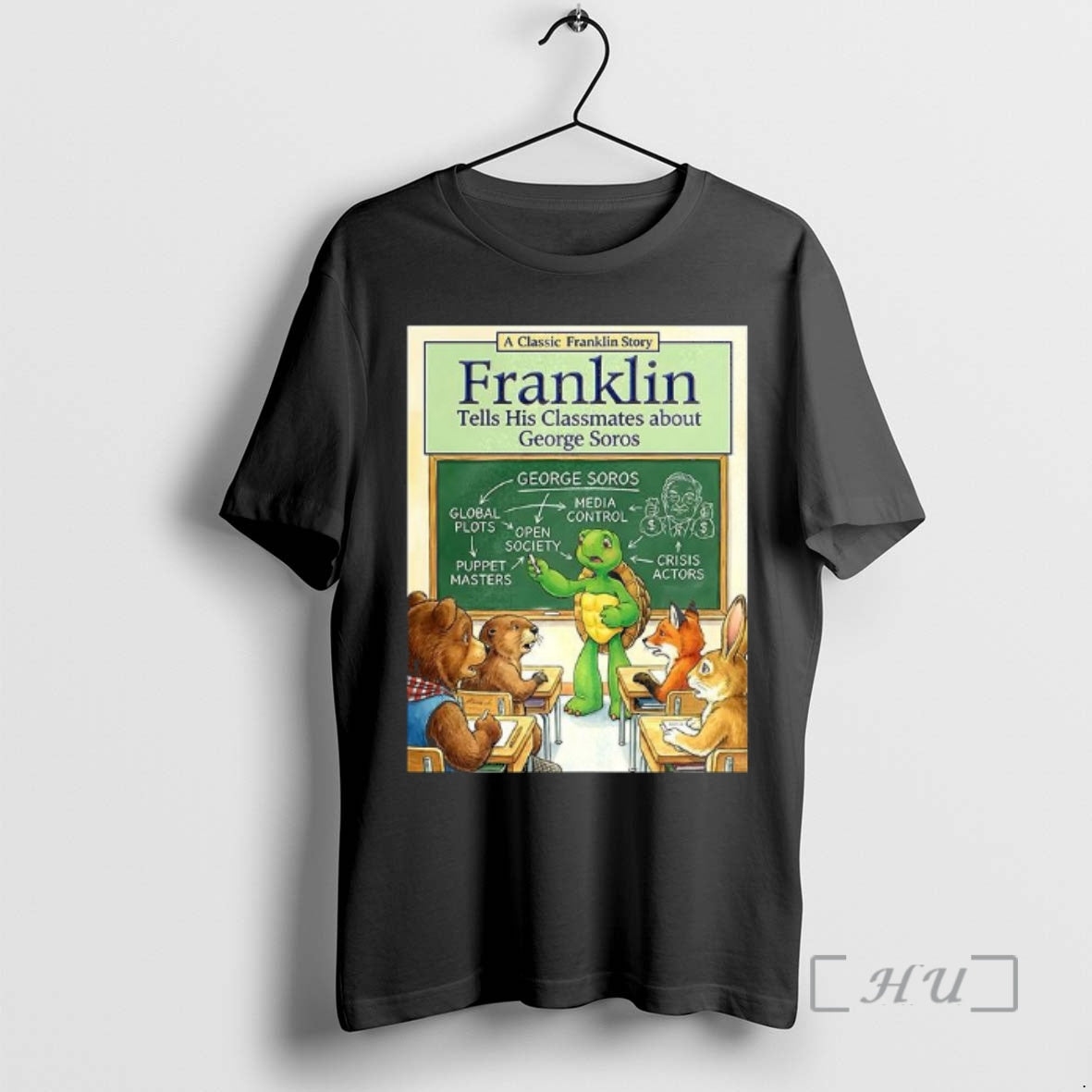 Officials Franklin Turtle Tells His Classmates About - Adult & Kids T-Shirts, Sweatshirts & Hoodies apparel design preview 1