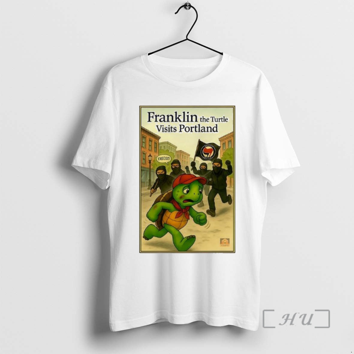 Officials Franklin The Turtle Visits Portland - Adult & Kids T-Shirts, Sweatshirts & Hoodies apparel design preview 1