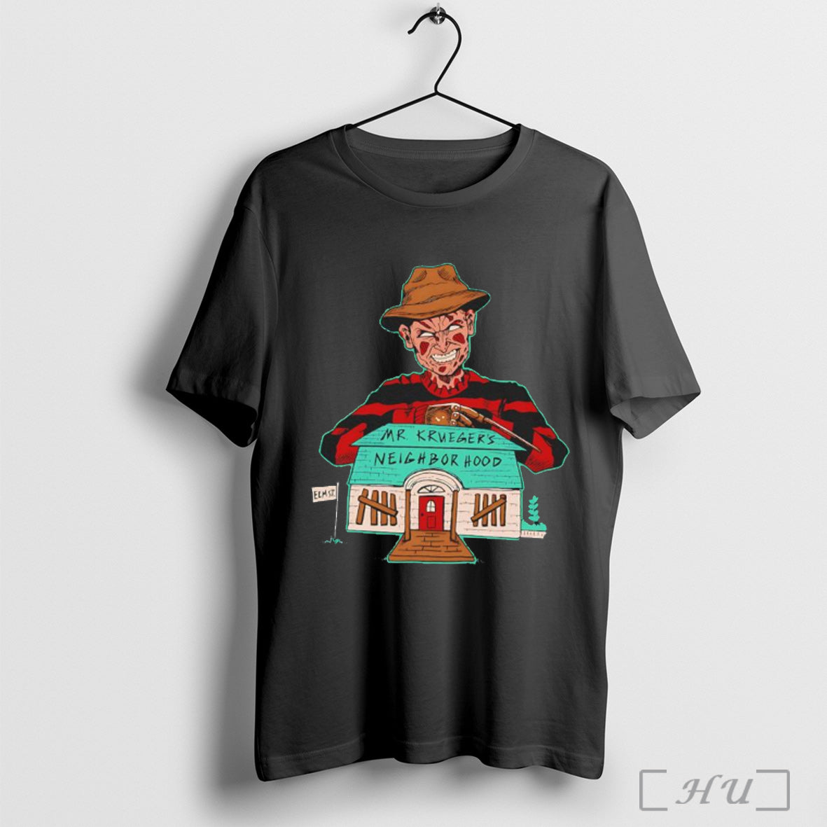 Officials Freddy Krueger Neighborhood Elm Halloween - Adult & Kids T-Shirts, Sweatshirts & Hoodies apparel design preview 1
