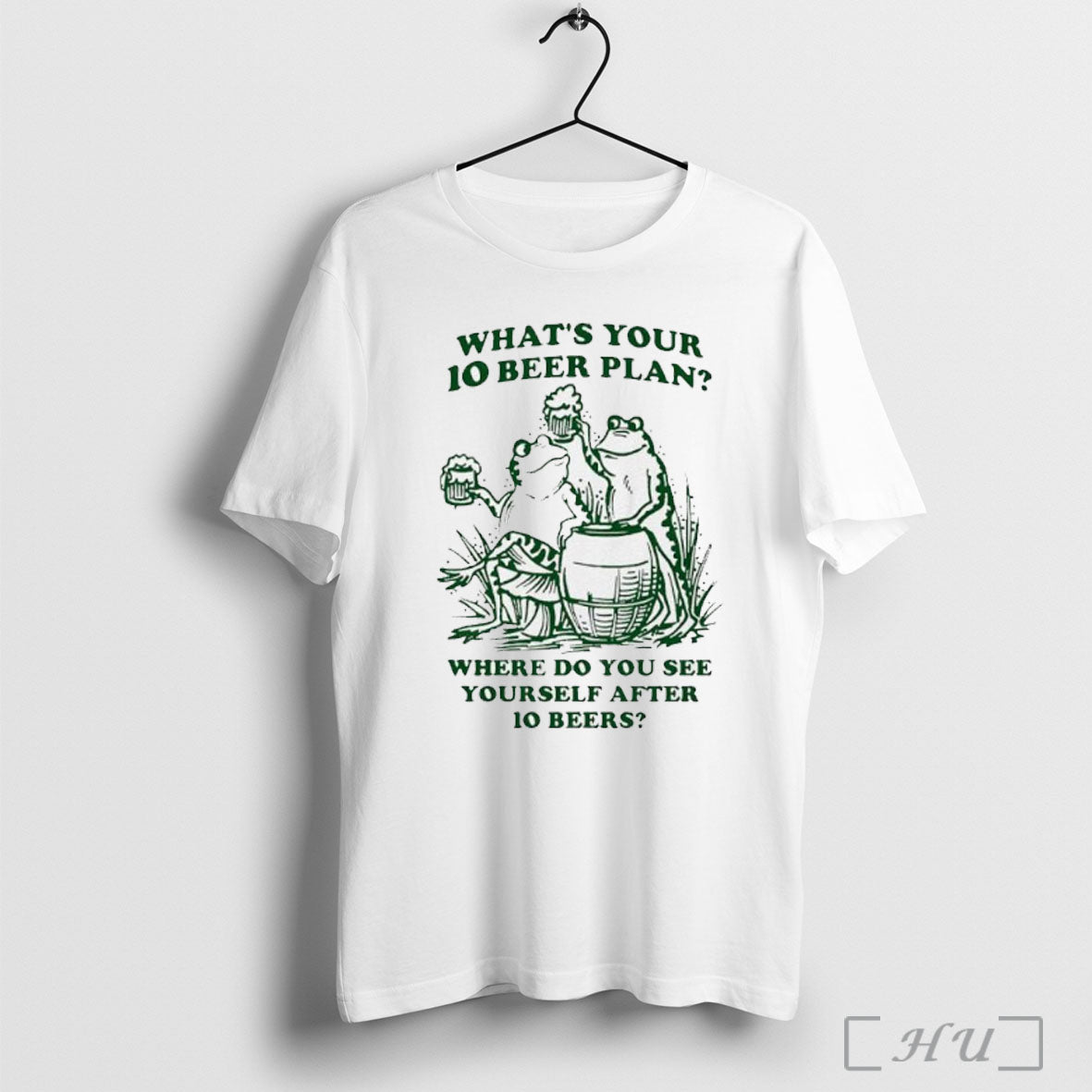 Officials Frog Whats Your 10 Beer Plan Where Do You - Adult & Kids T-Shirts, Sweatshirts & Hoodies apparel design preview 1