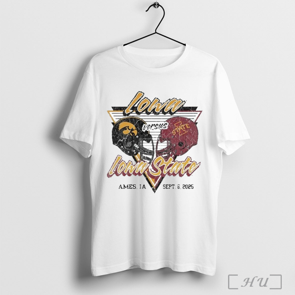 Officials Gameday Showdown 2025 Iowa State Vs Matchup - Adult & Kids T-Shirts, Sweatshirts & Hoodies apparel design preview 1