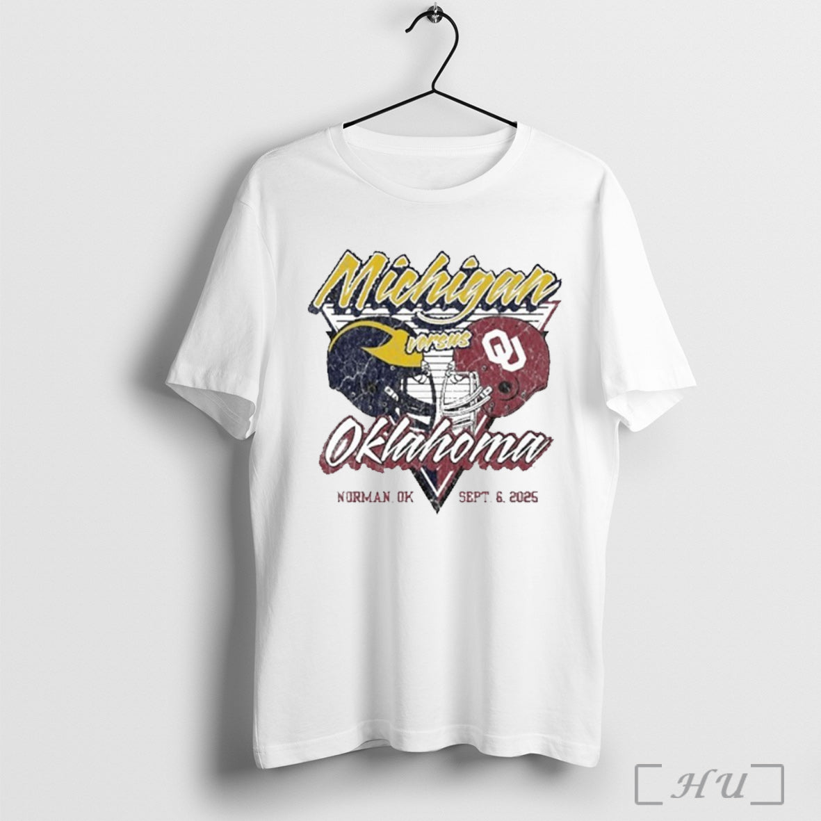 Officials Gameday Showdown 2025 Michigan Vs Oklahoma - Adult & Kids T-Shirts, Sweatshirts & Hoodies apparel design preview 1