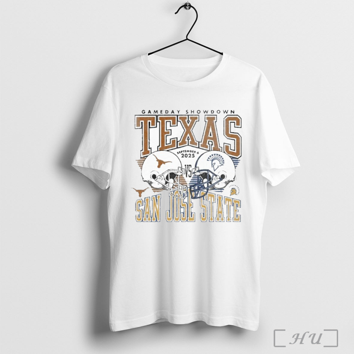 Officials Gameday Showdown 2025 Texas Vs San Jose - Adult & Kids T-Shirts, Sweatshirts & Hoodies apparel design preview 1