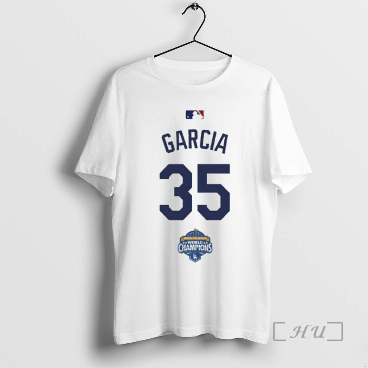 Officials Garcia 35 Back To Champs World Champions - Adult & Kids T-Shirts, Sweatshirts & Hoodies apparel design preview 1