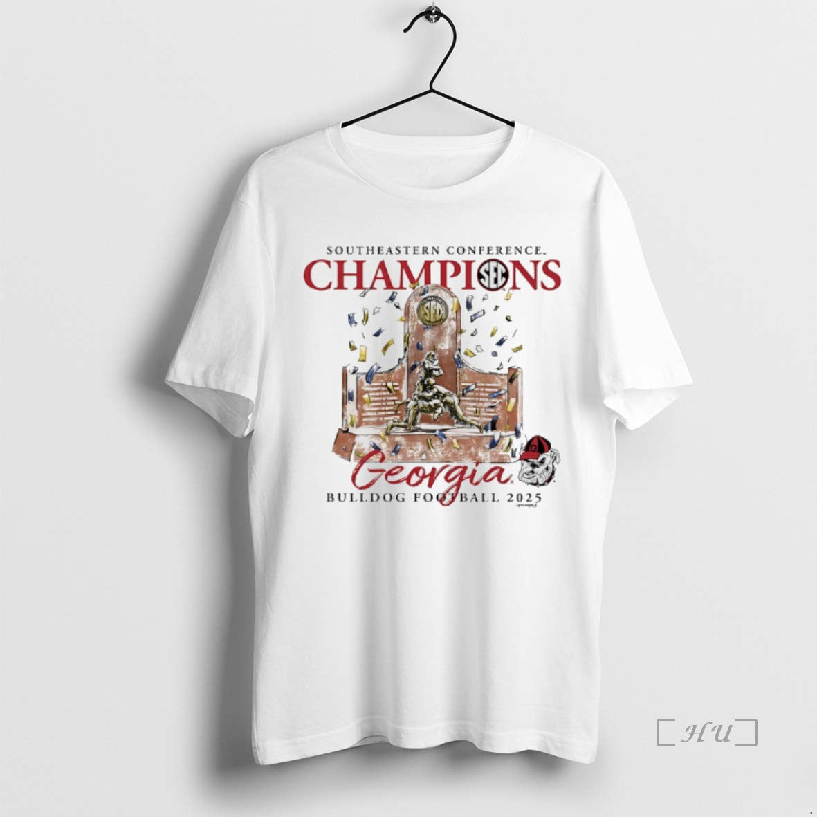 Officials Georgia Bulldogs 2025 Sec Football - Adult & Kids T-Shirts, Sweatshirts & Hoodies apparel design preview 1