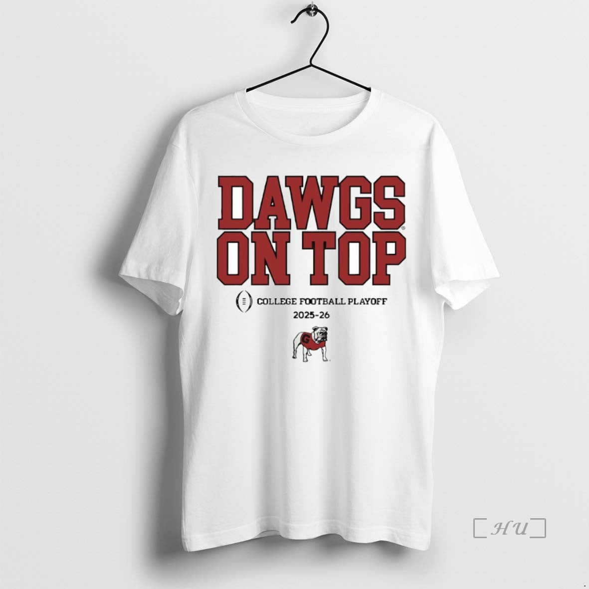 Officials Georgia Bulldogs Dawgs On Top 2025 2026 - Adult & Kids T-Shirts, Sweatshirts & Hoodies apparel design preview 1