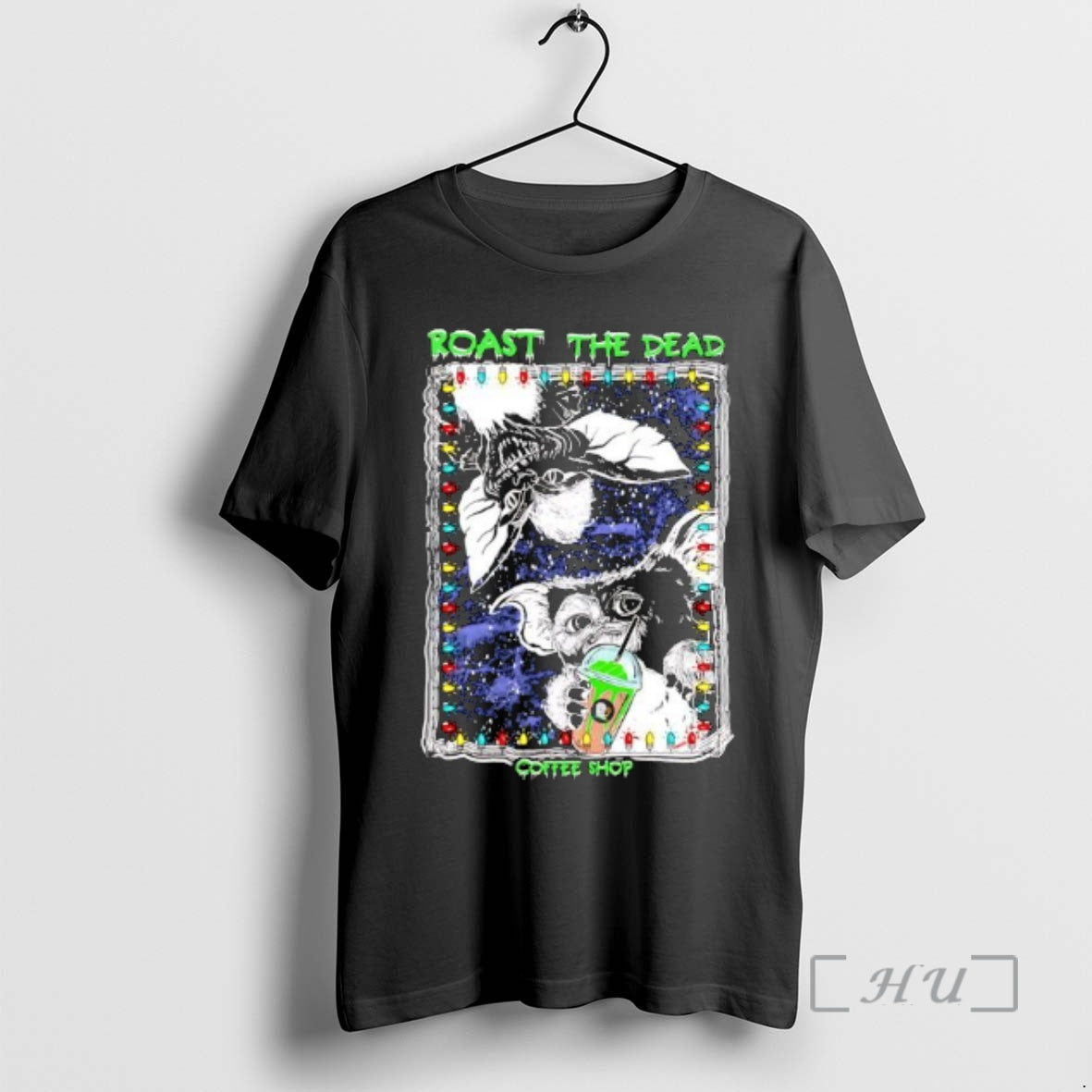Officials Gizmo Roast The Dead Coffee Shop Christmas - Adult & Kids T-Shirts, Sweatshirts & Hoodies apparel design preview 1