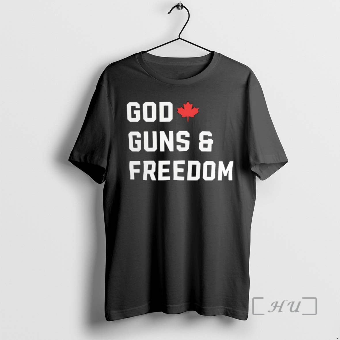 Officials God Guns Freedom Canada Red Maple Leaf - Adult & Kids T-Shirts, Sweatshirts & Hoodies apparel design preview 1