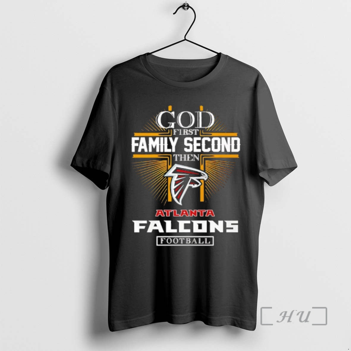 Officials God First Family Second Then Atlanta - Adult & Kids T-Shirts, Sweatshirts & Hoodies apparel design preview 1