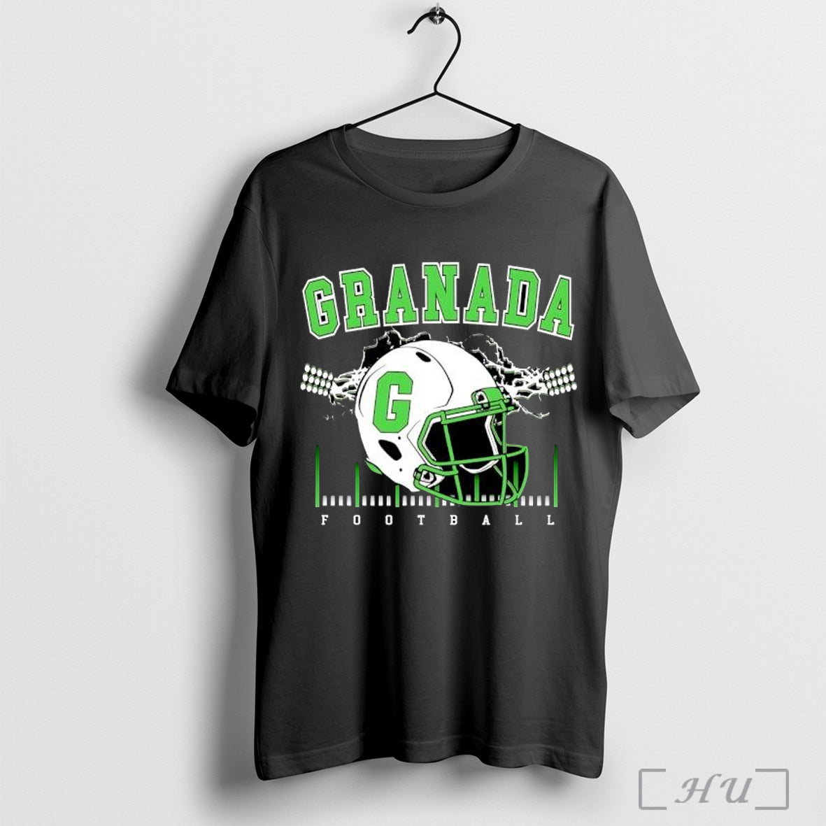 Officials Granada Football Helmet - Adult & Kids T-Shirts, Sweatshirts & Hoodies apparel design preview 1