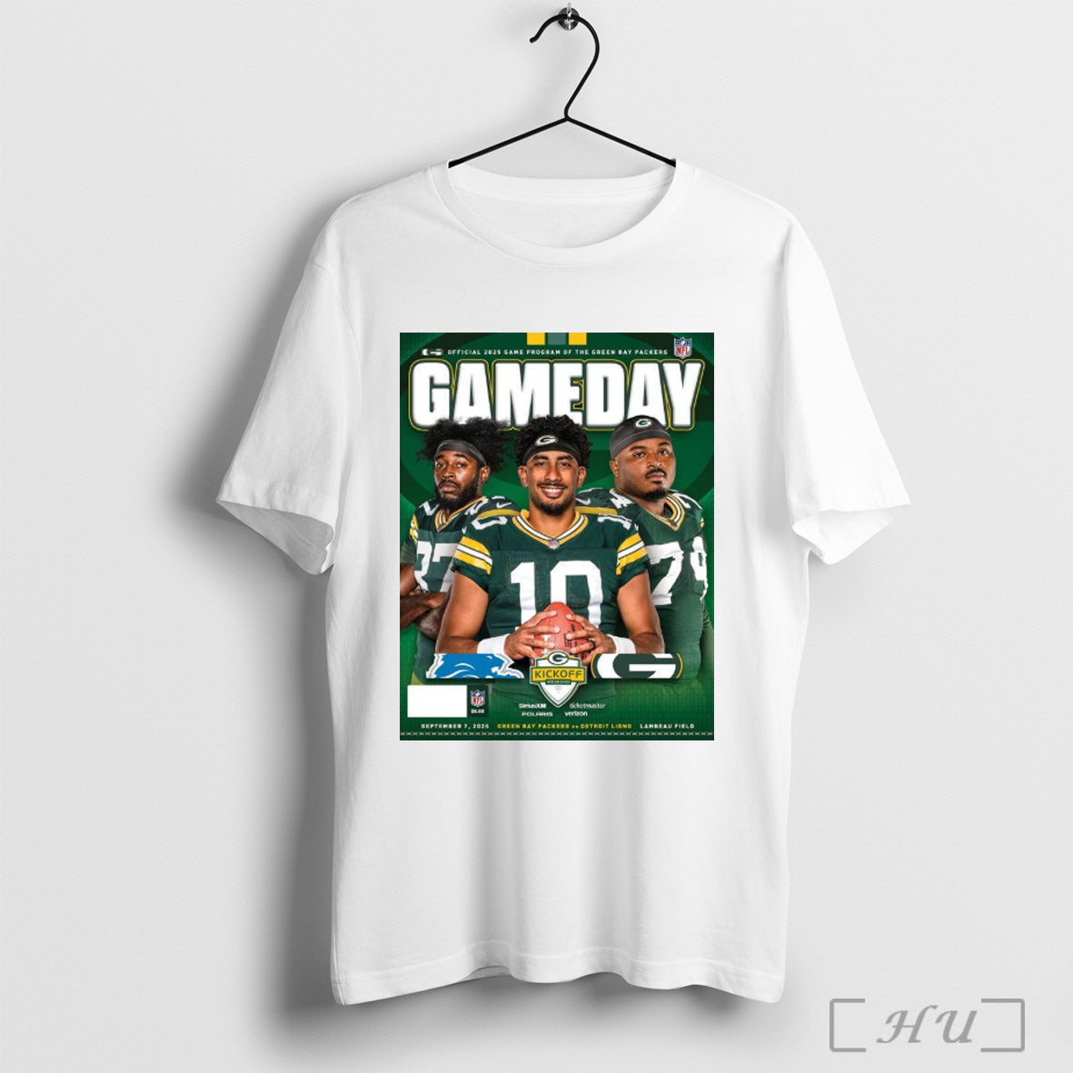 Officials Green Bay Packers Vs Detroit Lions Kickoff - Adult & Kids T-Shirts, Sweatshirts & Hoodies apparel design preview 1