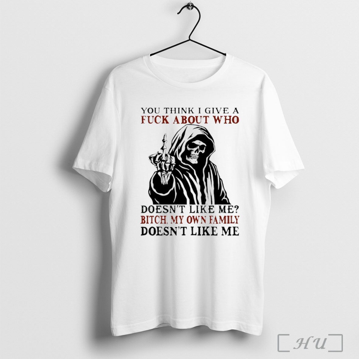 Officials Grim Reaper You Think I Give A Fuck About - Adult & Kids T-Shirts, Sweatshirts & Hoodies apparel design preview 1