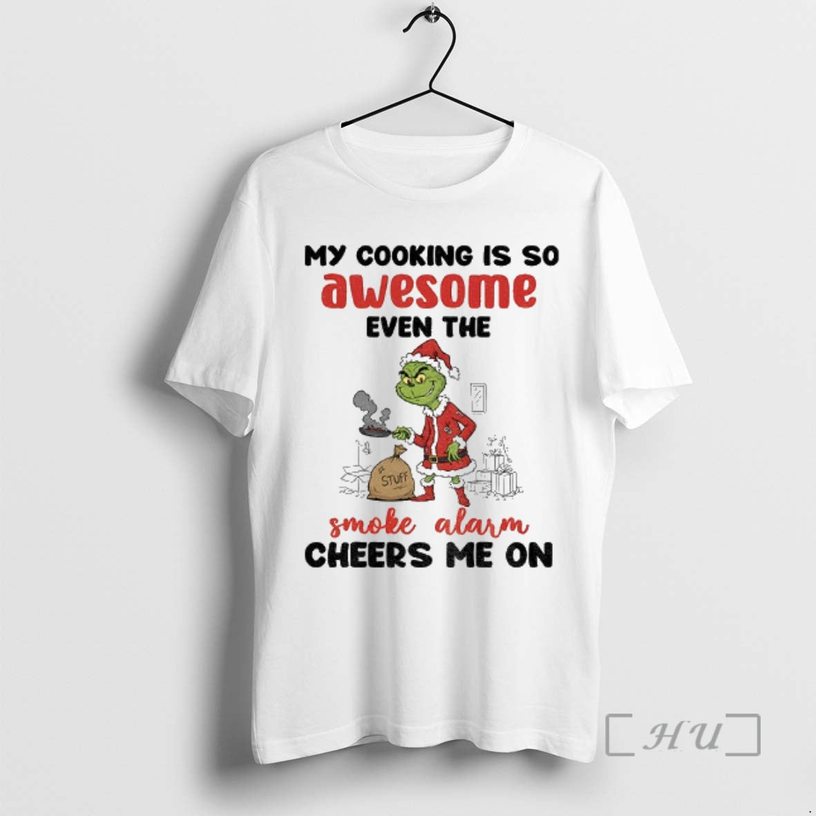 Officials Grinch Christmas My Cooking Is So Awesome - Adult & Kids T-Shirts, Sweatshirts & Hoodies apparel design preview 1
