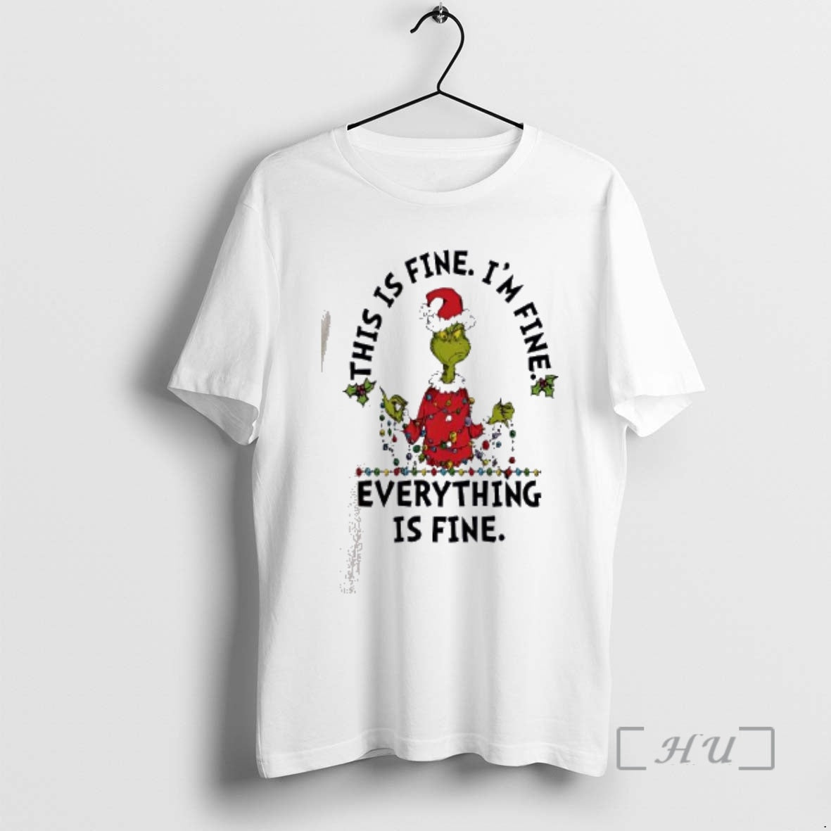 Officials Grinch Everything Is Fine Christmas - Adult & Kids T-Shirts, Sweatshirts & Hoodies apparel design preview 1