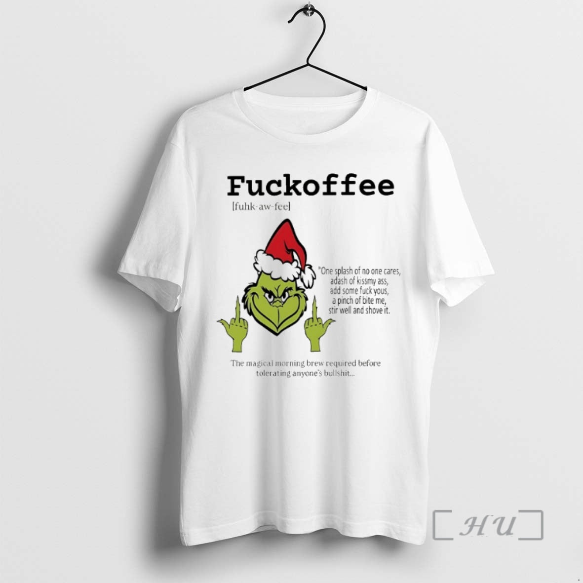 Officials Grinch Fuckoffee Christmas 2025 - Adult & Kids T-Shirts, Sweatshirts & Hoodies apparel design preview 1