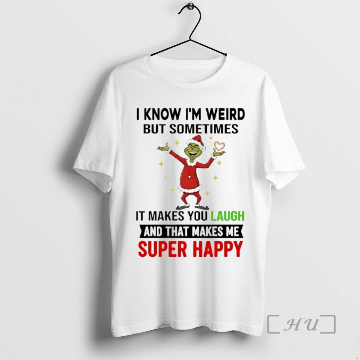 Officials Grinch I Know Im Weird But Sometimes It - Adult & Kids T-Shirts, Sweatshirts & Hoodies apparel design preview 1