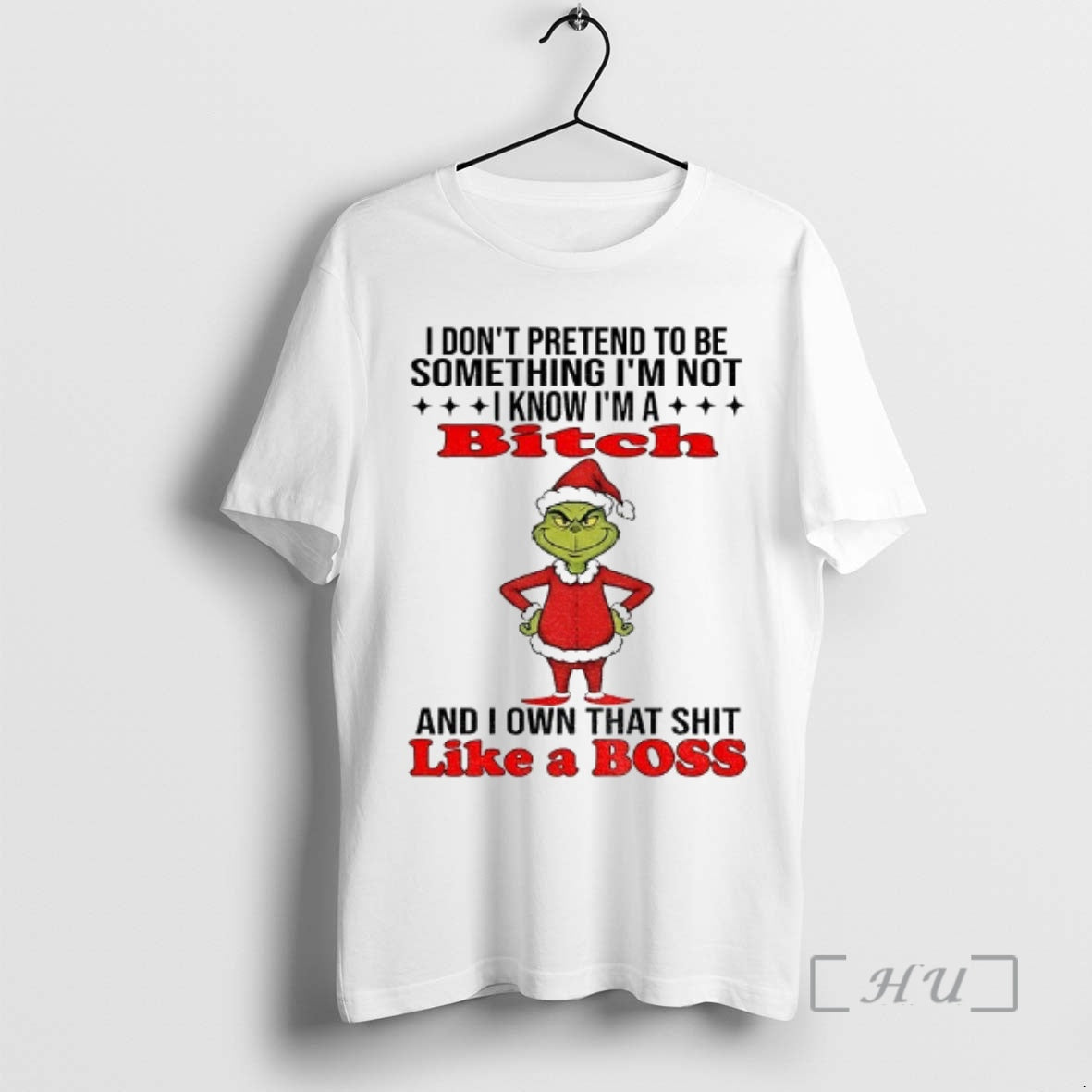 Officials Grinch Santa I Dont Pretend To Be Something - Adult & Kids T-Shirts, Sweatshirts & Hoodies apparel design preview 1