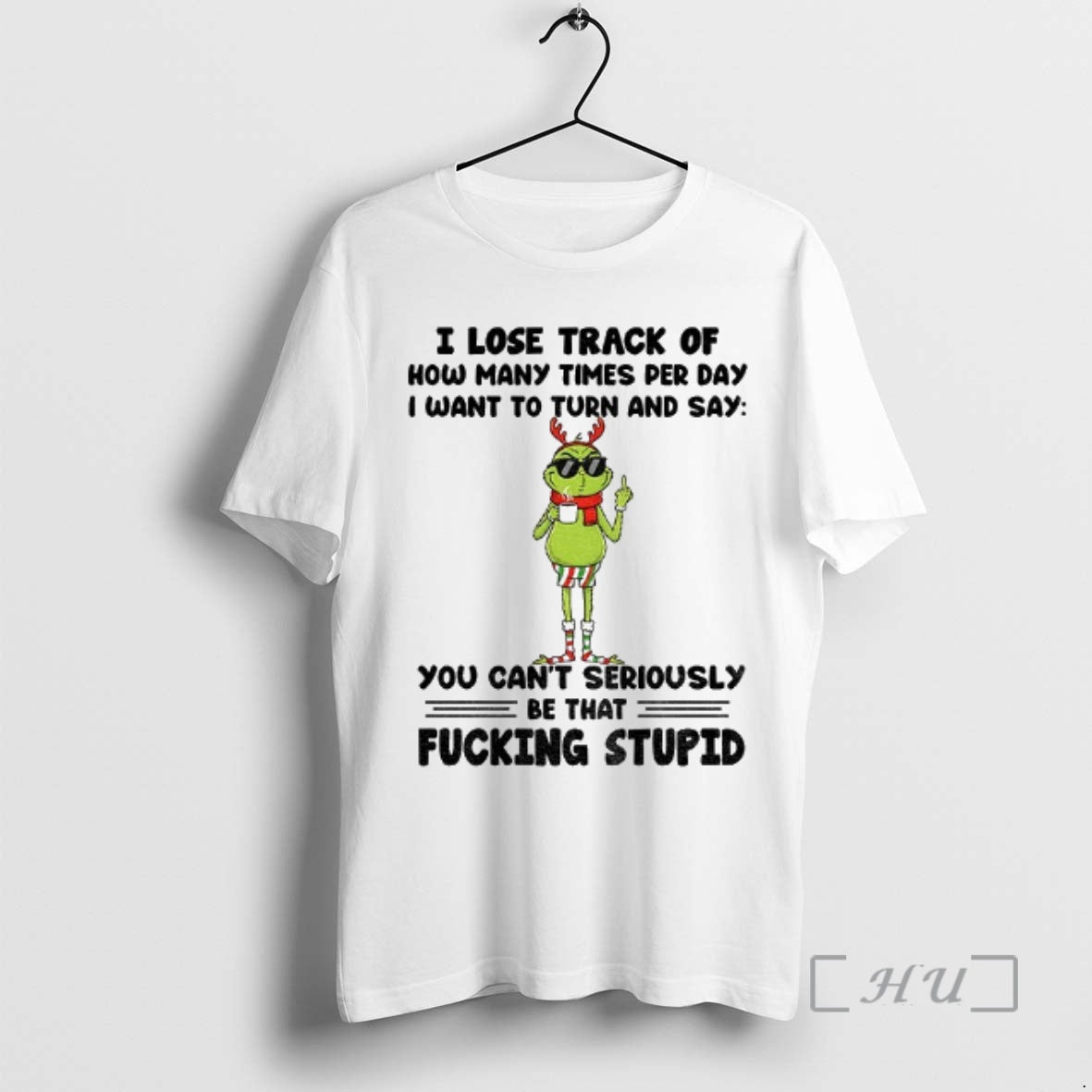Officials Grinch Santa I Lose Track Of How Many Times - Adult & Kids T-Shirts, Sweatshirts & Hoodies apparel design preview 1