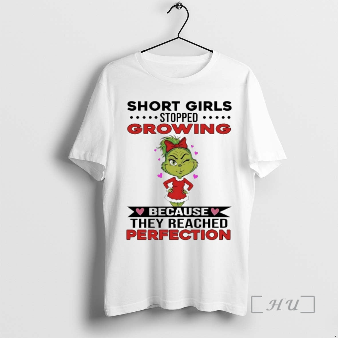 Officials Grinch Short Girls Growing Stopped Because - Adult & Kids T-Shirts, Sweatshirts & Hoodies apparel design preview 1