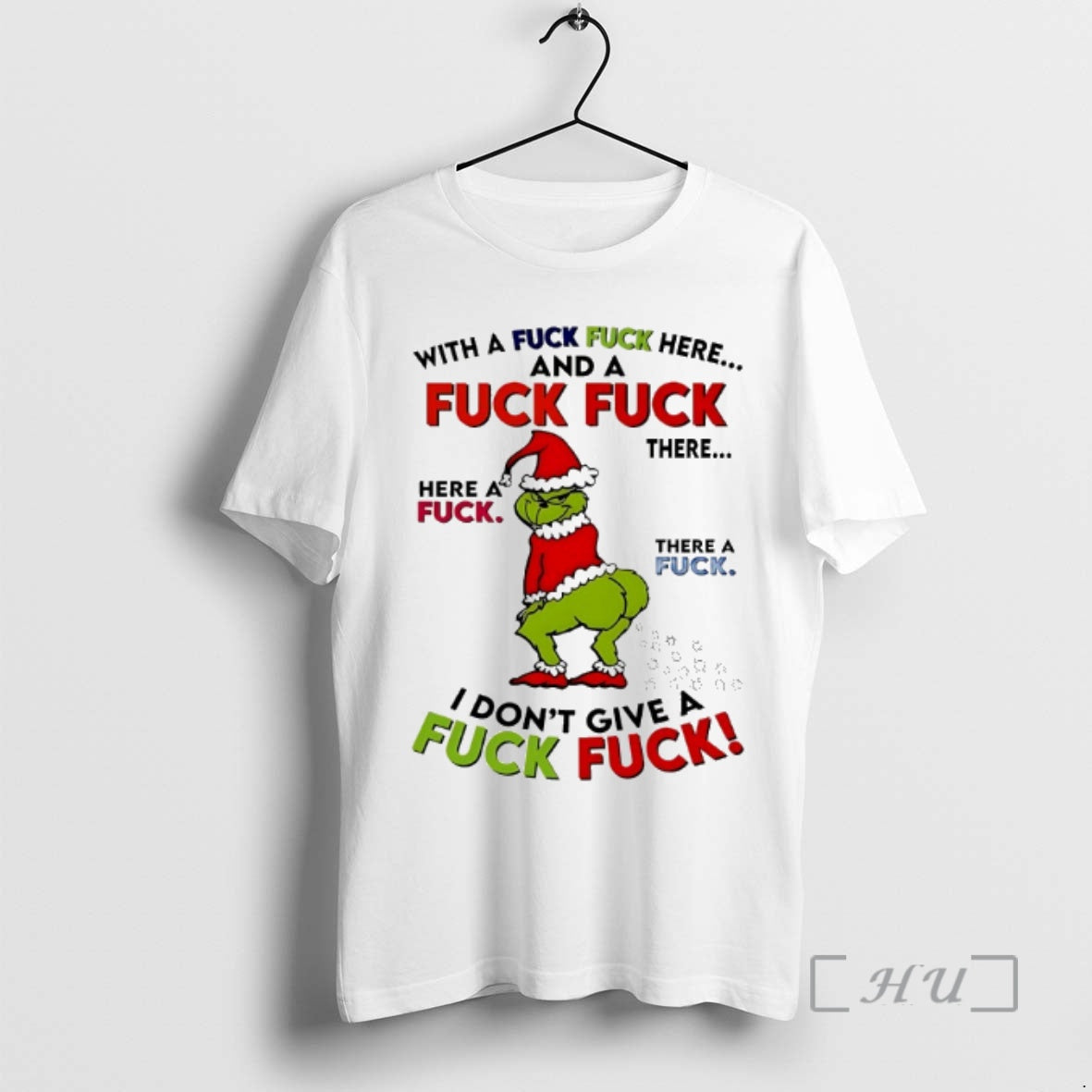 Officials Grinch With A Fuck Here And Christmas 2025 - Adult & Kids T-Shirts, Sweatshirts & Hoodies apparel design preview 1