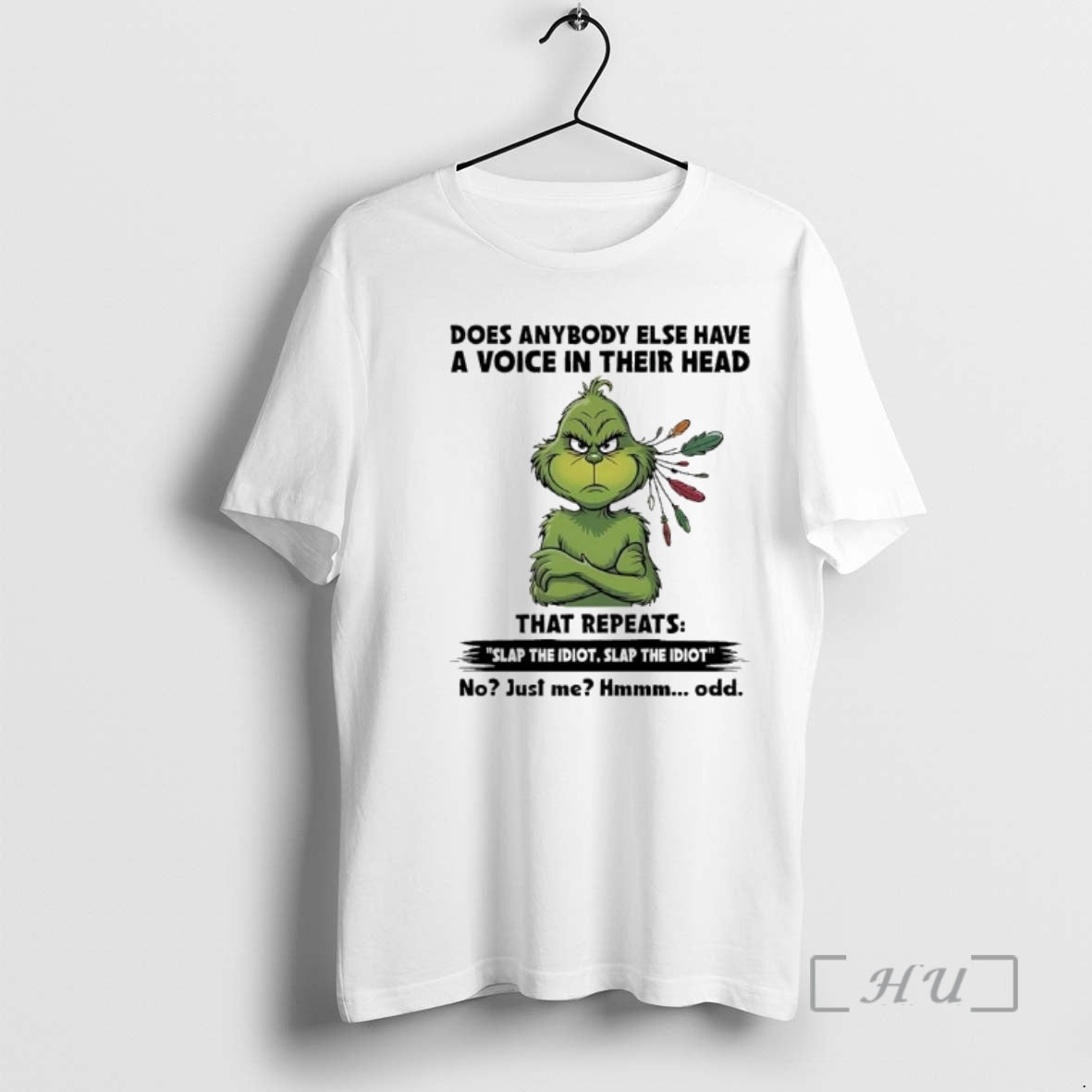 Officials Grinch In Whoville Slap The Idiotslap Idiot - Adult & Kids T-Shirts, Sweatshirts & Hoodies apparel design preview 1