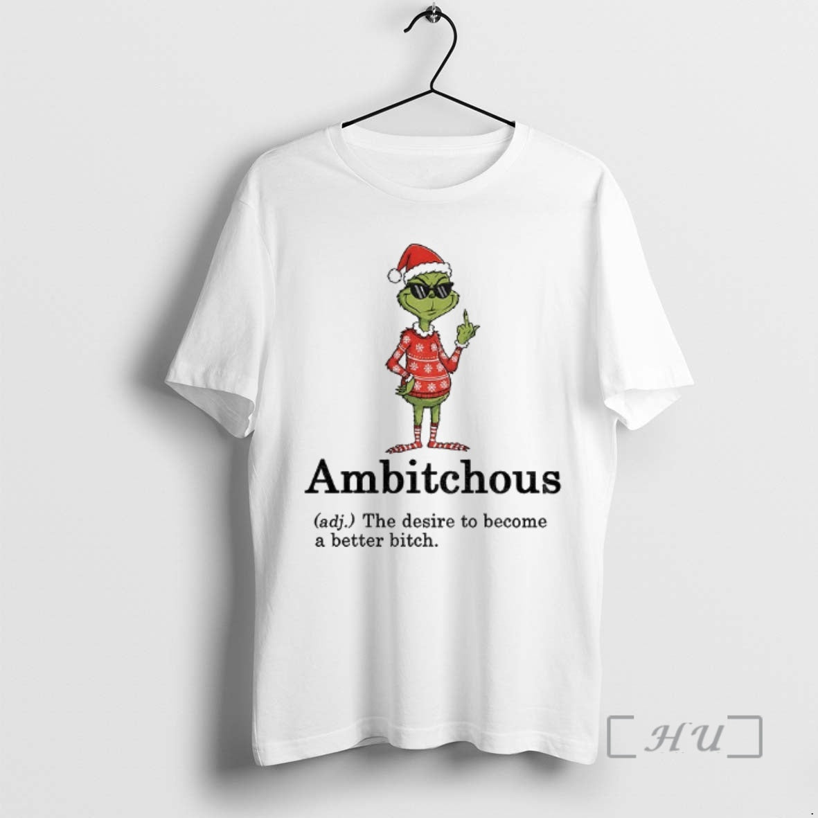 Officials Grinch Middle Finger Ambitchous The Desire - Adult & Kids T-Shirts, Sweatshirts & Hoodies apparel design preview 1