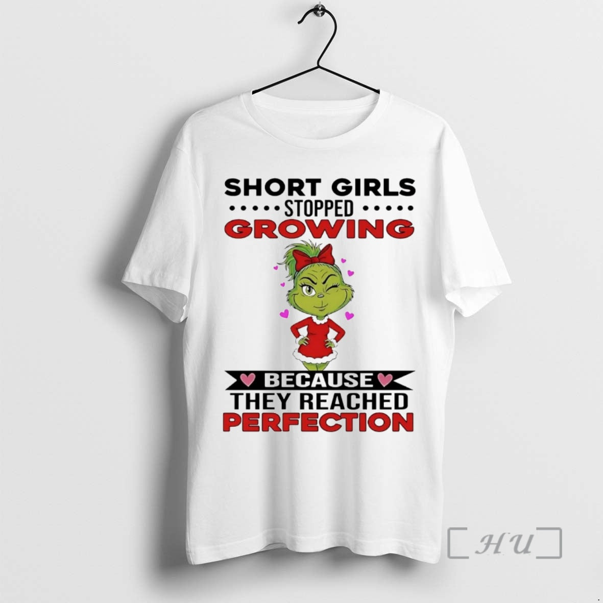 Officials Grinch Short Girls Growing Stopped They - Adult & Kids T-Shirts, Sweatshirts & Hoodies apparel design preview 1