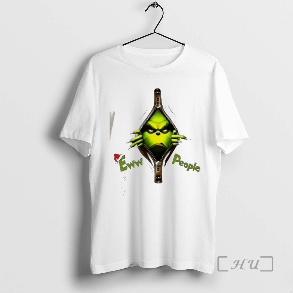 Officials Grinch Zipper Eww People Funny Christmas - Adult & Kids T-Shirts, Sweatshirts & Hoodies apparel design preview 1