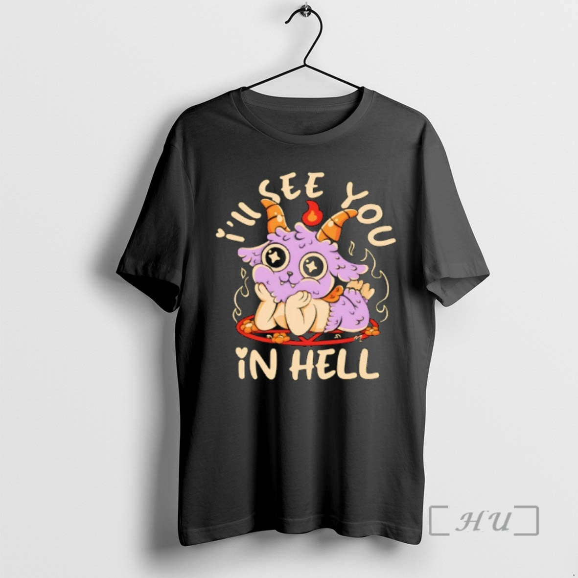 Officials Grumpy Demon Ill See You In Hell - Adult & Kids T-Shirts, Sweatshirts & Hoodies apparel design preview 1