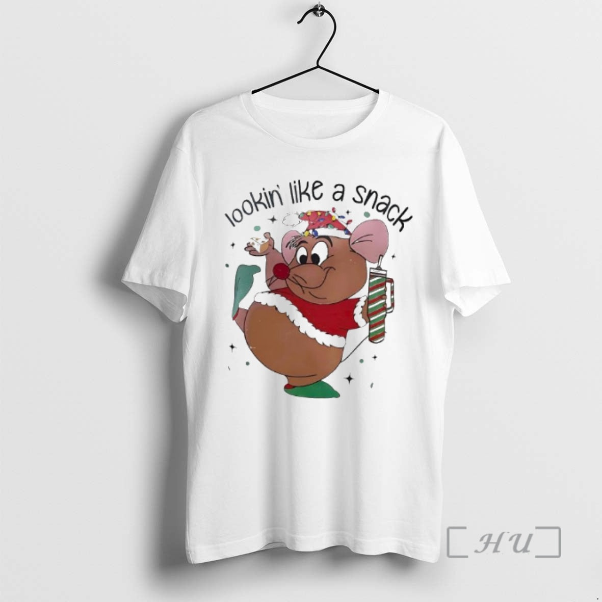 Officials Gus Lookin Like A Snack Mouse Christmas - Adult & Kids T-Shirts, Sweatshirts & Hoodies apparel design preview 1