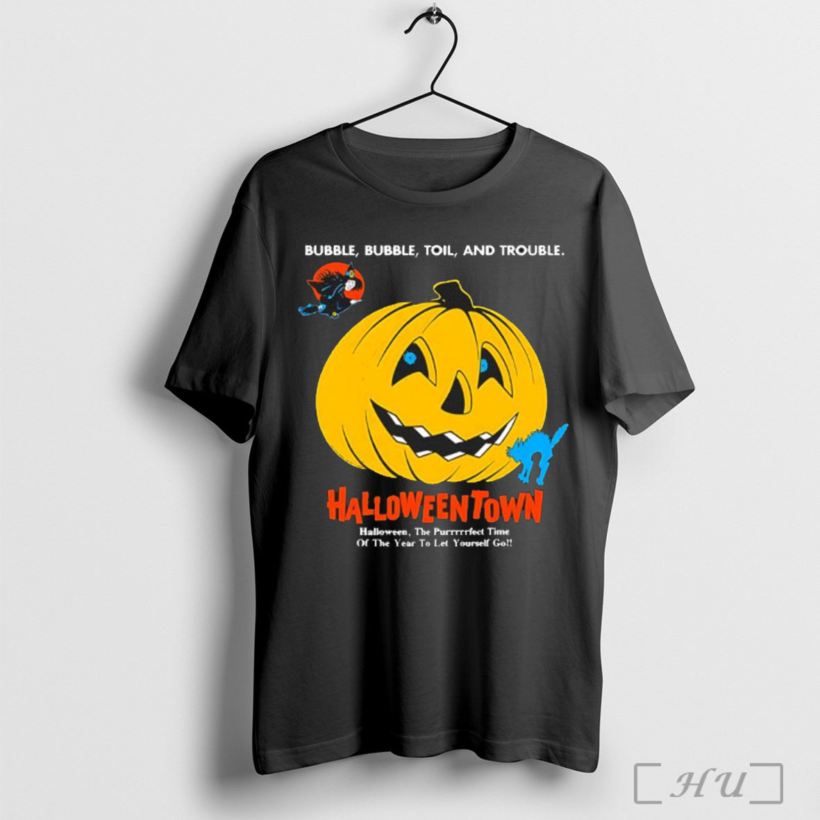 Officials Halloweentown Pumpkin Bubble Toil And - Adult & Kids T-Shirts, Sweatshirts & Hoodies apparel design preview 1