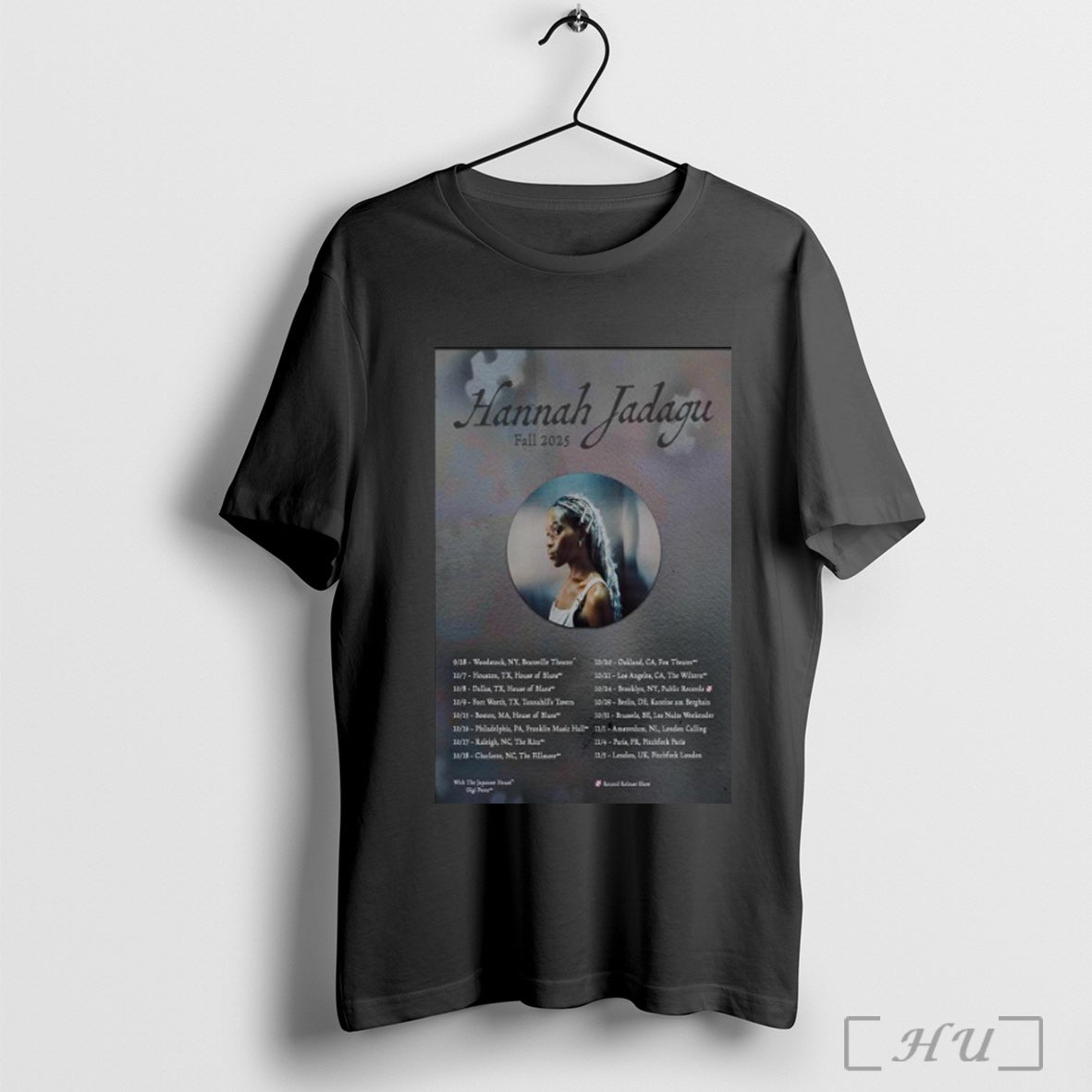 Officials Hannah Jadagu Fall Tour 2025 Dates - Adult & Kids T-Shirts, Sweatshirts & Hoodies apparel design preview 1
