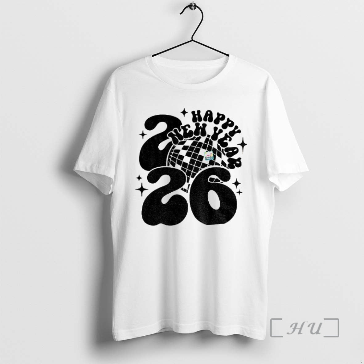 Officials Happy New Year 2026 Trendy Retro Disco - Adult & Kids T-Shirts, Sweatshirts & Hoodies apparel design preview 1