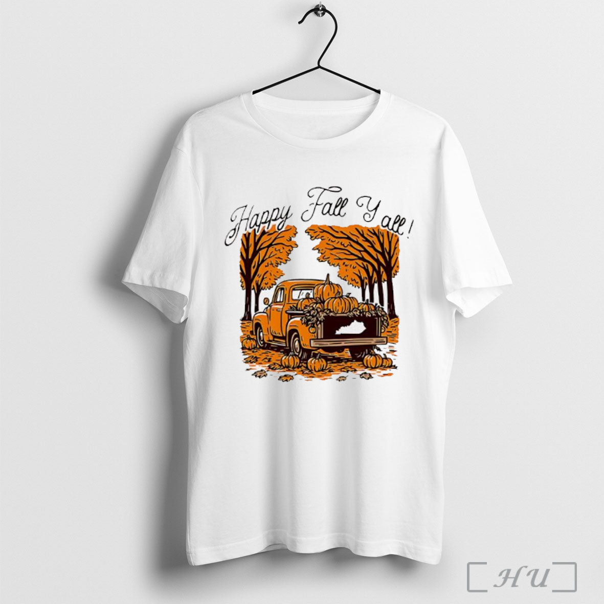 Officials Happy Fall I All Kentucky Vintage Pickup - Adult & Kids T-Shirts, Sweatshirts & Hoodies apparel design preview 1