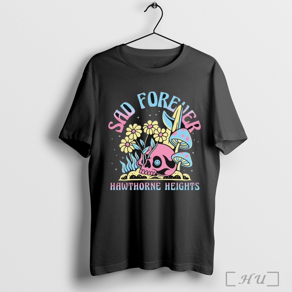 Officials Hawthorne Heights Sad Forever Skull - Adult & Kids T-Shirts, Sweatshirts & Hoodies apparel design preview 1