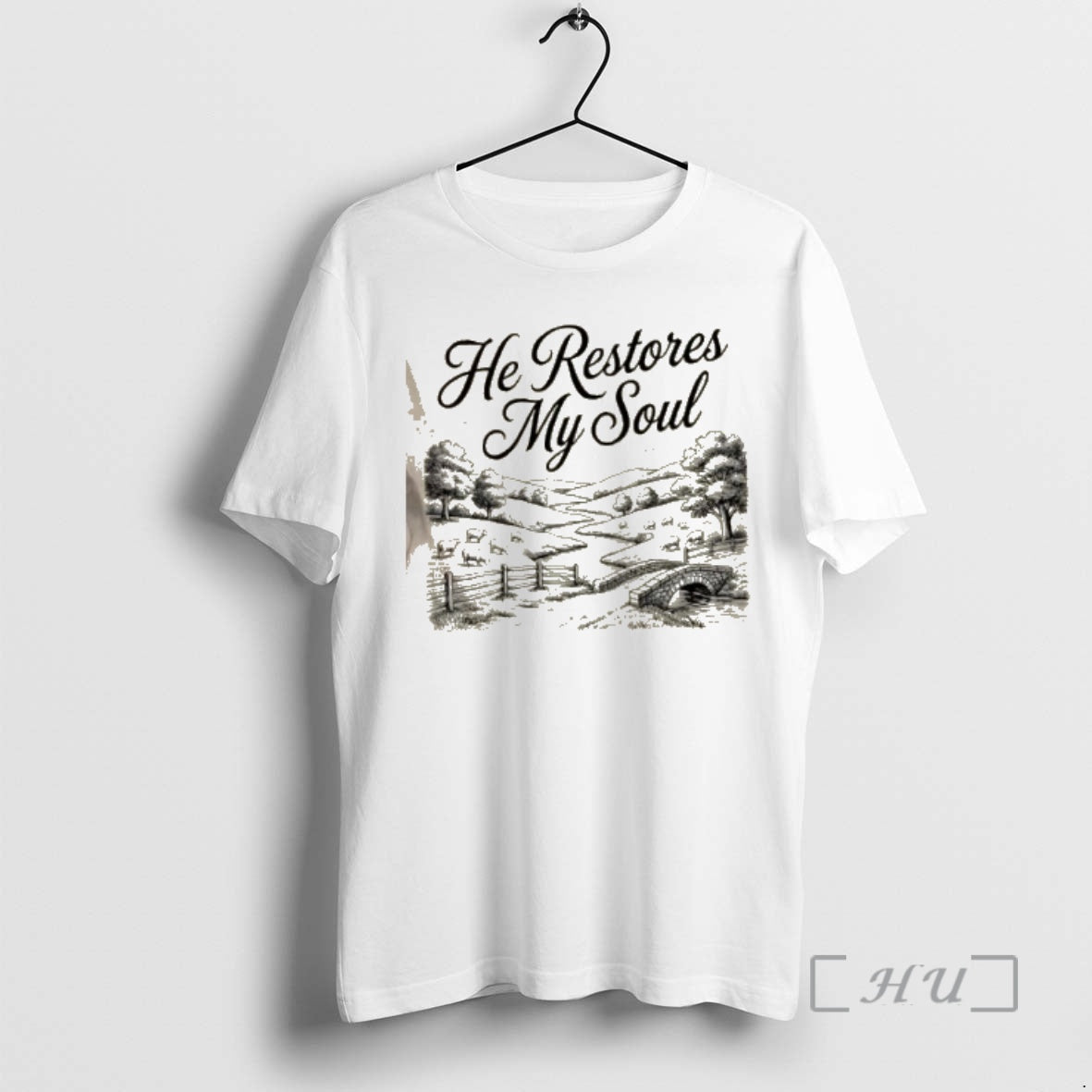Officials He Restores My Soul - Adult & Kids T-Shirts, Sweatshirts & Hoodies apparel design preview 1
